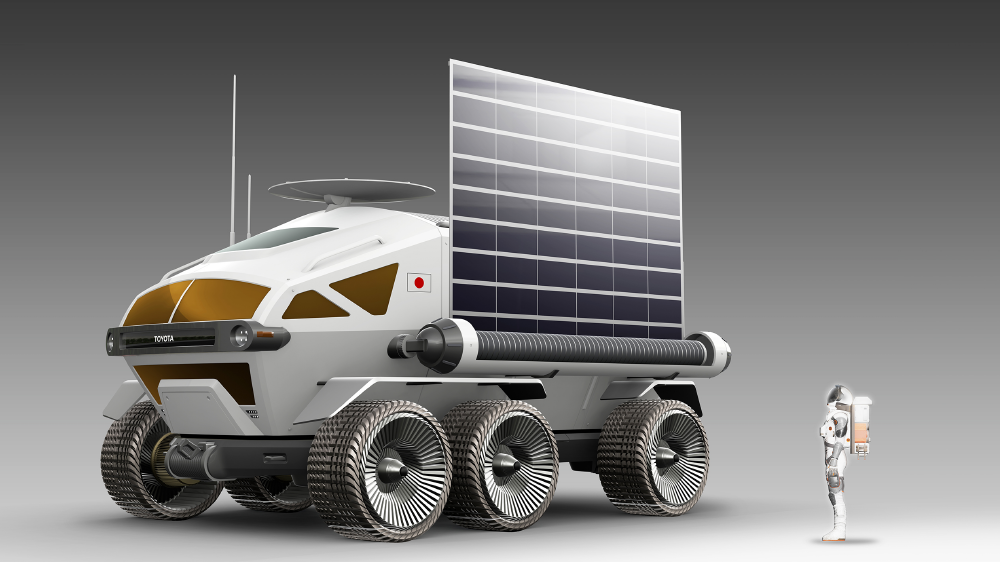 Bridgestone Americas tires on rover by Toyota and JAXA